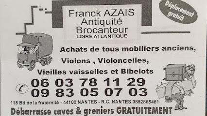 AZAIS FRANCK BROCANTEUR DEBARRAS DEMENAGEMENT NANTES – Nantes 44100